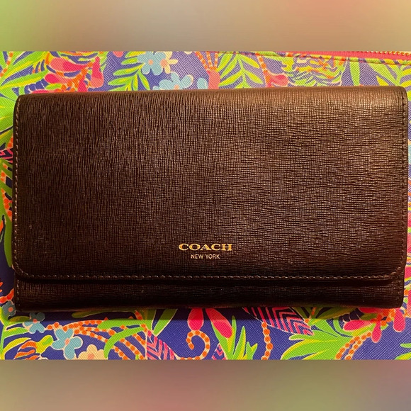 Coach Handbags - Coach black leather wallet